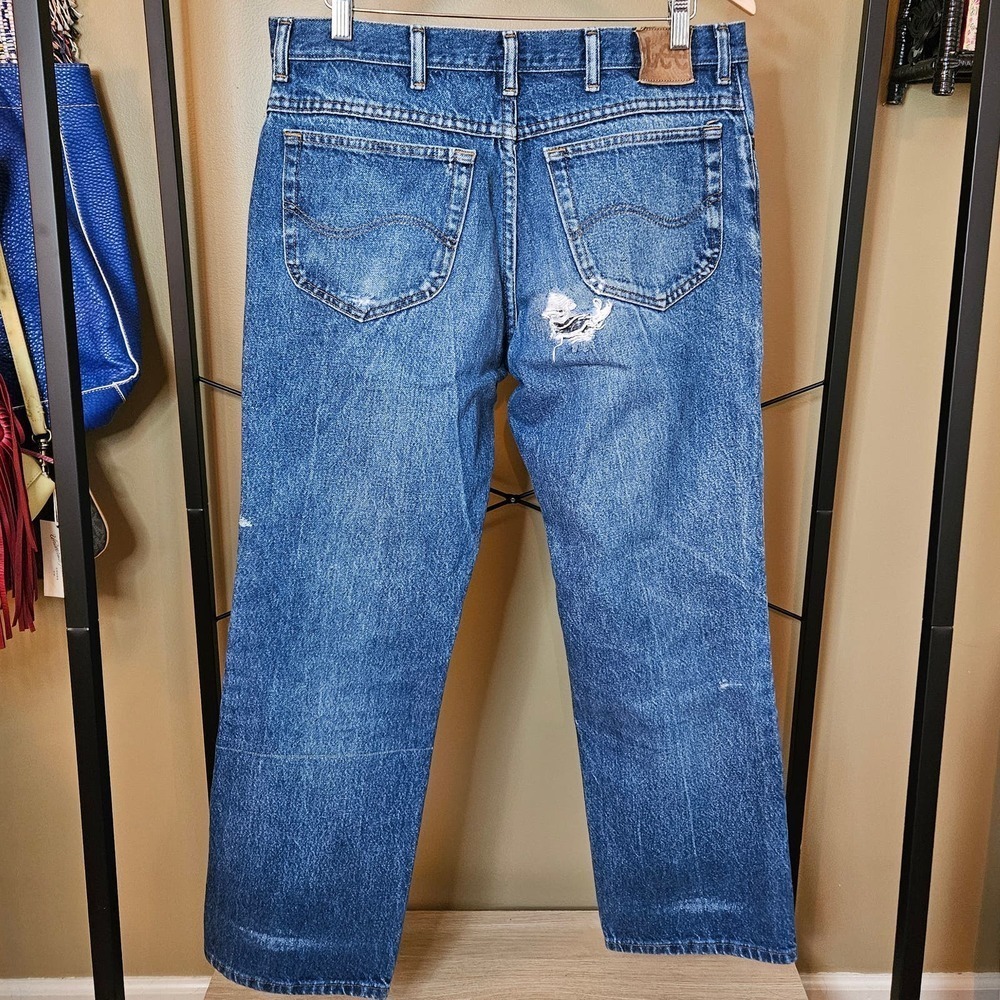 Men's Vintage Lee Jeans Size 36/30 - Picture 2 of 9